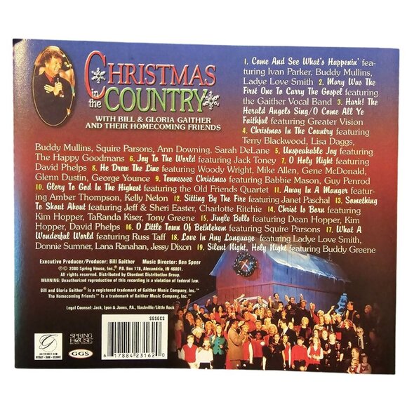 Christmas In The Country Gaither Gospel Series Music CD 37742cd - Picture 3 of 3